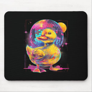 Alfombrilla De Ratón Disco de duck de caucho Disco de música de baile d