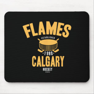 Alfombrilla De Ratón Disco de hockey Calgary Flames NHL con licencia of