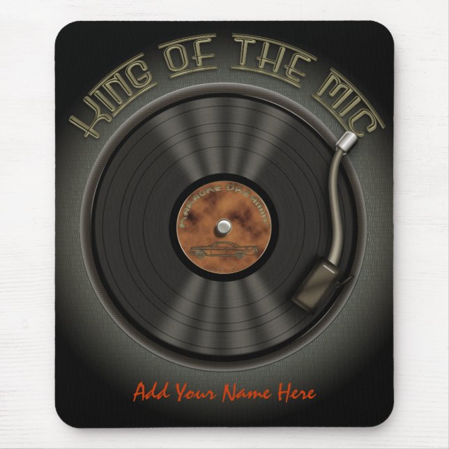 Alfombrilla De Ratón Disco de vinilo Mousepad de LP del Karaoke (Frente)