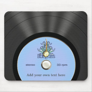 Alfombrilla De Ratón Disco de vinilo personalizado del Bluegrass
