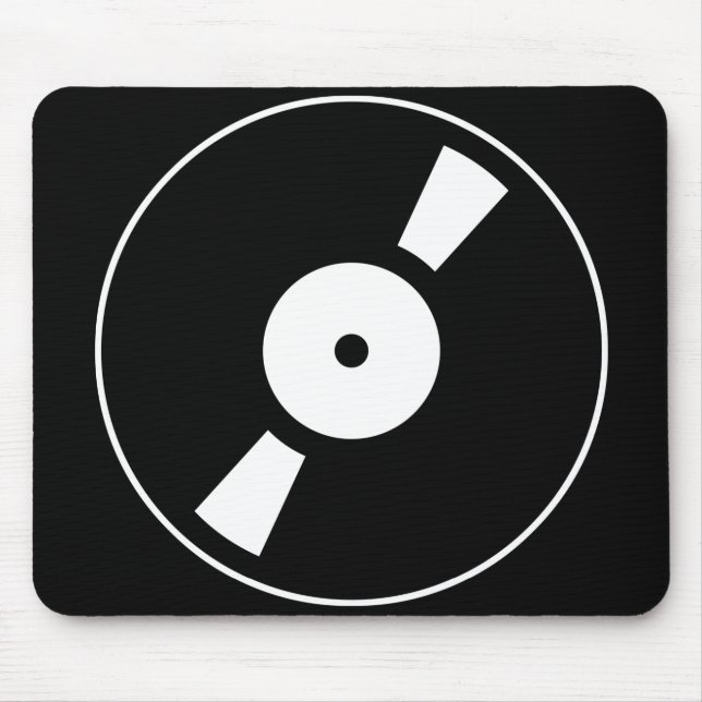 Alfombrilla De Ratón disco de vinilo retro (Frente)