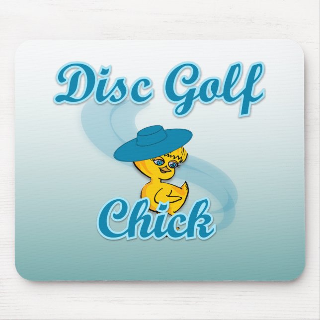 Alfombrilla De Ratón Disco Golf Chick #3 (Frente)