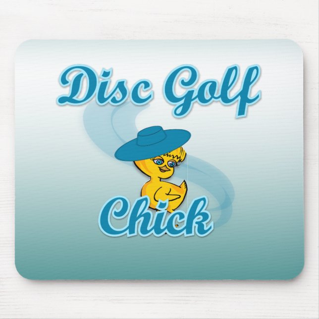 Alfombrilla De Ratón Disco Golf Chick #3 (Frente)