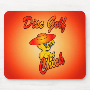 Alfombrilla De Ratón Disco Golf Chick #5