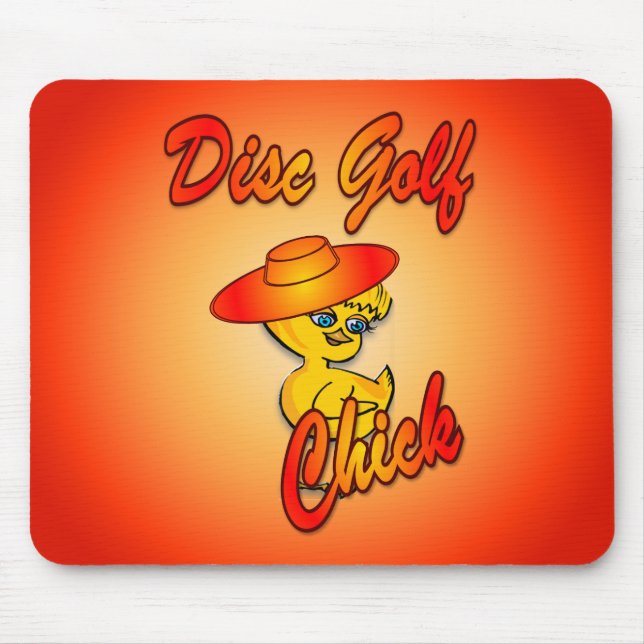 Alfombrilla De Ratón Disco Golf Chick #5 (Frente)