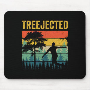 Alfombrilla De Ratón Discos de Golf Divertidos Treejected Golpean Árbol