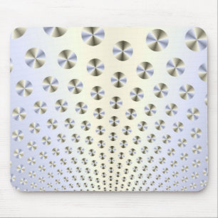 Alfombrilla De Ratón Discos en Mousepad blanco y azul