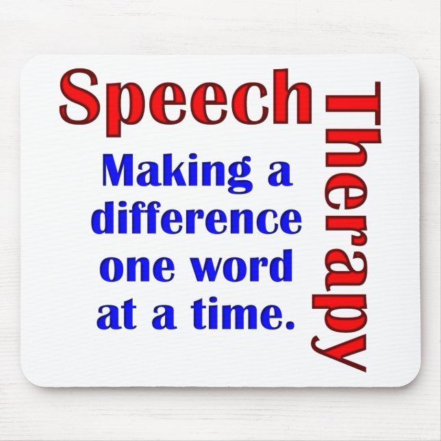 Alfombrilla De Ratón Discurso Thereapy (Frente)