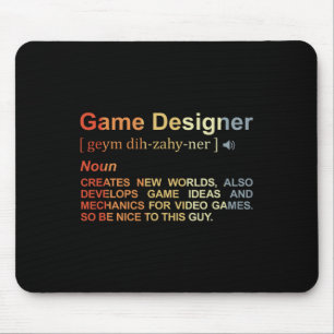 Alfombrilla De Ratón Diseñador de juegos Definición de juego Programado
