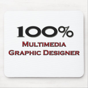 Alfombrilla De Ratón Diseñador gráfico de 100 multimedias del por