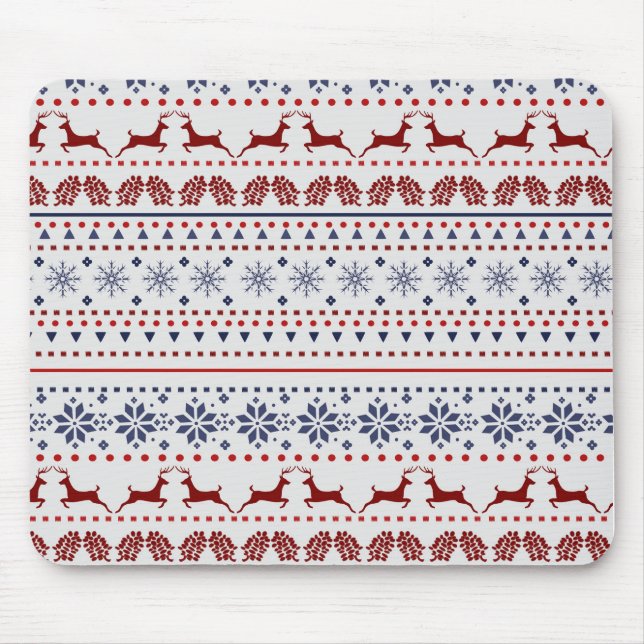 Alfombrilla De Ratón Diseño acogedor del modelo del navidad (Frente)