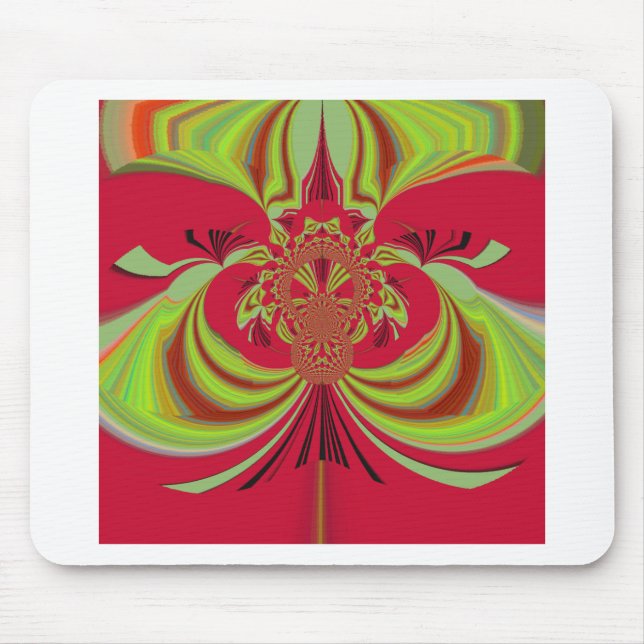 Alfombrilla De Ratón Diseño amarillo rojo Hakuna Matata (Frente)