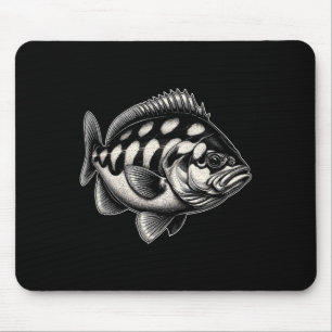 Alfombrilla De Ratón Diseño artístico de pesca artística de peces de ha