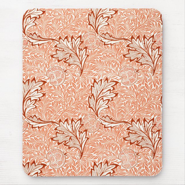 Alfombrilla De Ratón Diseño botánico de Apple William Morris (Frente)