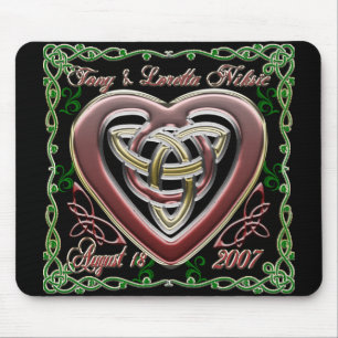 Alfombrilla De Ratón Diseño céltico Mousepad de la boda/del aniversario