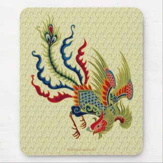 Alfombrilla De Ratón Diseño chino Mousepad del arte del gallo