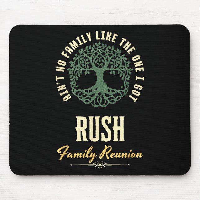 Alfombrilla De Ratón Diseño coincidente de Family Reunion 2025 - Rush (Frente)