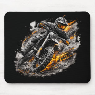 Alfombrilla De Ratón Diseño de acción de motocicleta de motocross Blaze