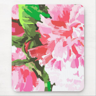 Alfombrilla De Ratón Diseño de acuarela floral rosa