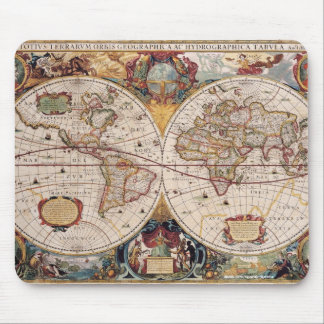Alfombrilla De Ratón Diseño de amante de la historia del mapa del viejo