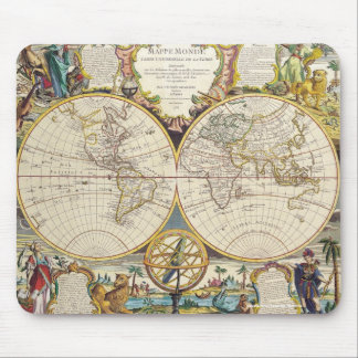 Alfombrilla De Ratón Diseño de amante de la historia del mapa del viejo