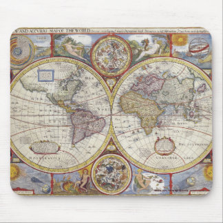 Alfombrilla De Ratón Diseño de amante de la historia del mapa del viejo