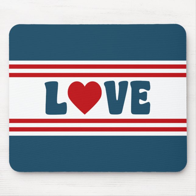 Alfombrilla De Ratón Diseño de amor (Frente)
