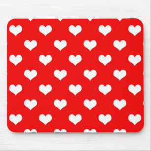 Alfombrilla De Ratón Diseño de amor de corazón rojo