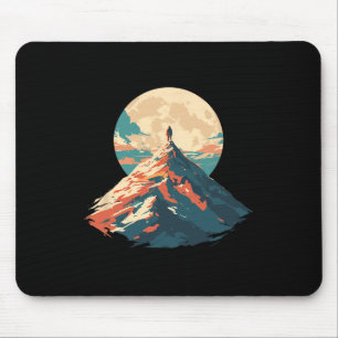 Alfombrilla De Ratón Diseño de ascenso al pico de la montaña motivacion