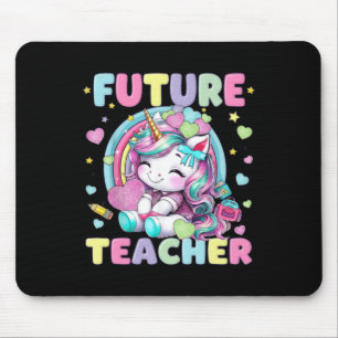 Alfombrilla De Ratón Diseño de aula para futura profesora de unicornios