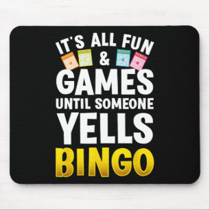 Alfombrilla De Ratón Diseño de Bingo para Hombres Mujeres Bingo Novedad
