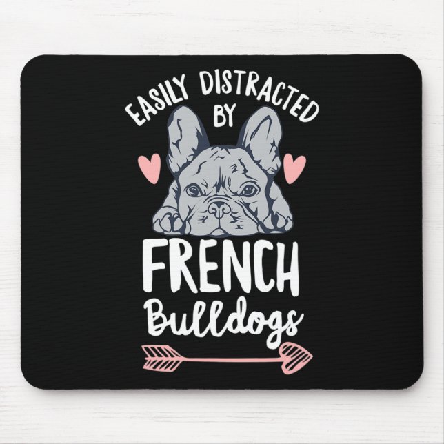Alfombrilla De Ratón Diseño de Bulldog para dueño de Frenchie  (Frente)