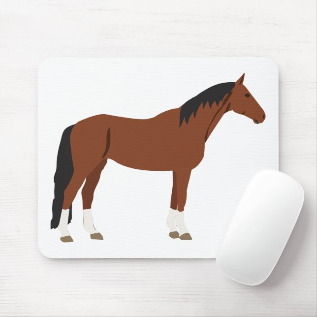 Alfombrilla De Ratón Diseño de caballos (Con ratón)