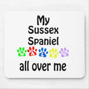 Alfombrilla De Ratón Diseño de caminatas españolas de Sussex