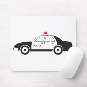 Alfombrilla De Ratón Diseño de coches de policía de juguete