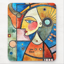 Alfombrilla De Ratón Diseño de Cubismo