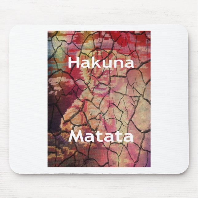 Alfombrilla De Ratón Diseño de Cubo de León Hakuna Matata (Frente)