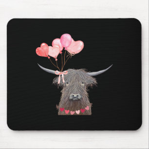 Alfombrilla De Ratón Diseño de El día de San Valentín de vaca con leone