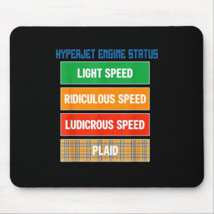 Alfombrilla De Ratón Diseño de estado del motor Hyperjet geek friki
