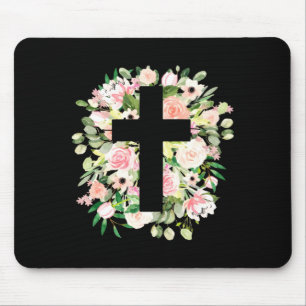 Alfombrilla De Ratón Diseño de Feliz Fe Cristiana de Jesús Resucitado