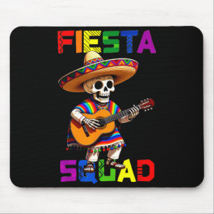 Alfombrilla De Ratón diseño de fiesta squad cinco de mayo esqueleto som