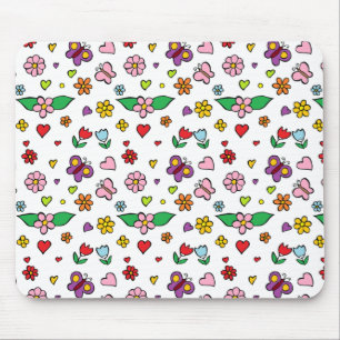 Alfombrilla De Ratón Diseño de flores maravillosas