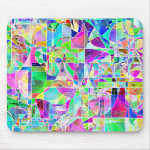 Alfombrilla De Ratón Diseño de fragmentos coloridos lindos
