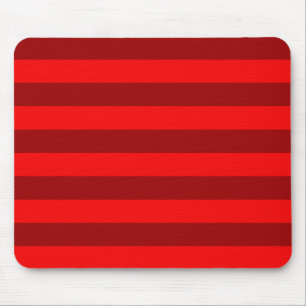 Alfombrilla De Ratón Diseño de franjas rojas y maroon