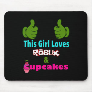 Alfombrilla De Ratón Diseño de Gamer Girl que dice Esta Chica Ama Robux