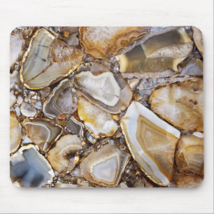Alfombrilla De Ratón Diseño de Geode Stone pulido