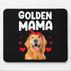 Alfombrilla De Ratón Diseño de Golden Retriever para las mujeres de mam