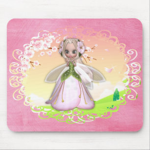 Alfombrilla De Ratón Diseño de hadas de flores 1b Mousepad