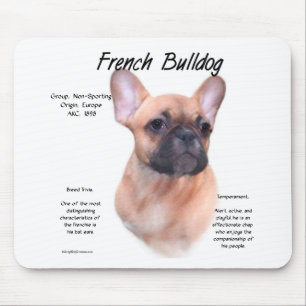 Alfombrilla De Ratón Diseño de historia del Bulldog francés