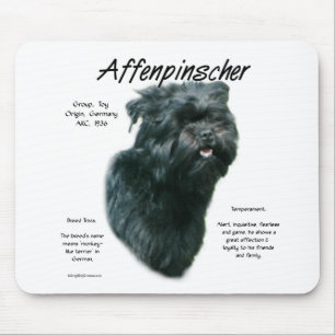 Alfombrilla De Ratón Diseño de historial de Affenpinscher